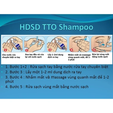 TTO Thermal Shampoo 45ml - Sữa rửa mắt, dầu gội mi mắt phòng ngừa viêm bờ mi, giảm giá 226.200 VND