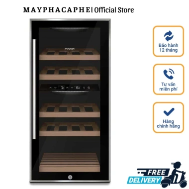 Tủ Bảo Quản Rượu CASO WineComfort Black - 24 chai, nhập Đức, giá 20,497,000 VND
