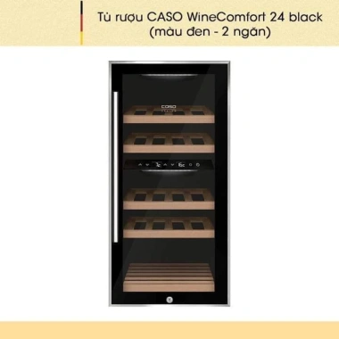 Tủ Bảo Quản Rượu CASO WineComfort Black - 24 chai, nhập Đức, giá 20,497,000 VND 2 Tủ Bảo Quản Rượu CASO WineComfort Black - 24 chai, nhập Đức, giá 20,497,000 VND 2