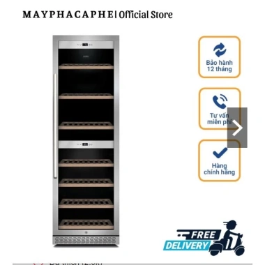 Tủ Bảo Quản Rượu Vang Caso WineChef Pro 180 - 180 chai, cảm ứng, Wifi, nhập Đức, BH 12 tháng, giảm giá 11 Tủ Bảo Quản Rượu Vang Caso WineChef Pro 180 - 180 chai, cảm ứng, Wifi, nhập Đức, BH 12 tháng, giảm giá 11