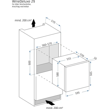 Tủ Bảo Quản Rượu Vang CASO WINEDELUXE E 29 chai, màn hình cảm ứng, nhập EU, BH 12 tháng - 32,857,000₫ 6 Tủ Bảo Quản Rượu Vang CASO WINEDELUXE E 29 chai, màn hình cảm ứng, nhập EU, BH 12 tháng - 32,857,000₫ 6