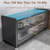 Tủ bếp 3 tầng đa chức năng 2 trong 1, lưu trữ + bàn làm việc, thép carbon dày, kín 6 mặt - Giá 1.19 triệu 7