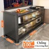Tủ bếp 3 tầng đa chức năng 2 trong 1, lưu trữ + bàn làm việc, thép carbon dày, kín 6 mặt - Giá 1.19 triệu 10