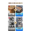 Tủ bếp đa năng đen chống bụi thép cacbon, bánh xe, kệ 1‑4 tầng, chỉ 1.099.000₫ 6