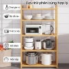 Tủ Bếp WOODLAND Tre Tự Nhiên - Kệ Đa Năng, Khung Cao Cấp, Lò Vi Sóng, Lắp Đặt Dễ Dàng, 268k 3