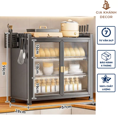 Tủ Chén Đựng Chén Bát Sắt Sơn Tĩnh Điện Nắp Đậy - Giá 459.000đ, Tiết Kiệm Đến 16%