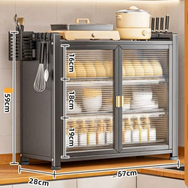 Tủ Chén Đựng Chén Bát Sắt Sơn Tĩnh Điện Nắp Đậy - Giá 459.000đ, Tiết Kiệm Đến 16%