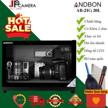Tủ chống ẩm Andbon AB-21C 20L - Dung tích lớn, bảo quản thực phẩm, giảm 20% còn 799k