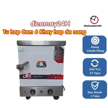 Tủ Cơm Công Nghiệp Inox 304 4-24 Khay, Hấp Giò, Chả, Xôi, Gà Ủ Muối - Giá 4.275tr 6