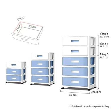 Tủ đầu giường Gooomi đa tầng 3/4/5 – Hộp đựng quần áo, ngăn kéo đa năng, kệ tiện, 239.000₫