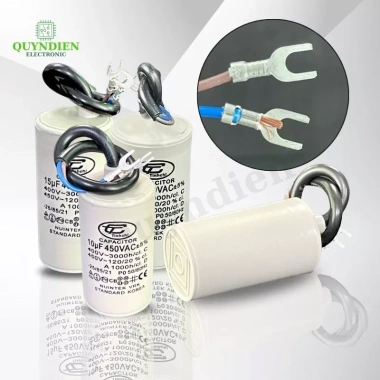 Tụ Đề Máy Bơm Nước 450V Motor 1 Pha - Tụ Ngậm CBB cho Máy Lạnh, Điều Hòa, Quạt Trần - 29.256₫