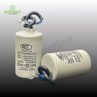 Tụ Đề Máy Bơm Nước 450V Motor 1 Pha - Tụ Ngậm CBB cho Máy Lạnh, Điều Hòa, Quạt Trần - 29.256₫