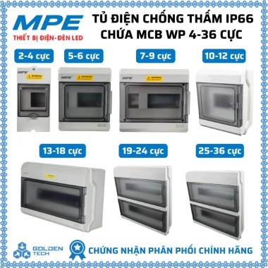 Tủ điện chống thấm IP66 WP MPE chứa MCB 2-36 cực - Giá ưu đãi 502.815₫