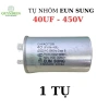 Tụ Điều Hòa 40uF 450V Vỏ Nhôm Máy Nén, Máy Lạnh, 2 Chân Cắm, Korea, Quỳnh Diễn 9