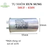 Tụ Điều Hòa 50uF 450V Vỏ Nhôm Hàn Quốc - 2 Chân Cắm, Độ Bền Cao cho Máy Nén và Máy Lạnh - Linh Kiện Quỳnh Diễn 2