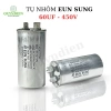 Tụ Điều Hòa 60uF 450V Vỏ Nhôm Hàn Quốc 2 Chân Cắm - Linh Kiện Quỳnh Diễn Giá Tốt