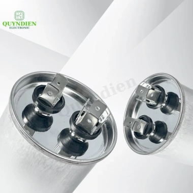 Tụ Điều Hòa 70uF 450V Vỏ Nhôm Hàn Quốc - Tụ Máy Nén 2 Chân Cắm Quỳnh Diễn