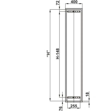Tủ đồ khô Hafele DOLCE cánh kéo 400mm - Thiết kế hiện đại, giá ưu đãi 10.252.000 VND 5