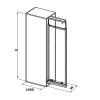 Tủ đồ khô Hafele DOLCE cánh kéo 400mm - Thiết kế hiện đại, giá ưu đãi 10.252.000 VND 6