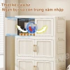 Tủ Đựng Đồ Đa Năng Gấp Gọn Di Động Có Bánh Xe - Lưu Trữ Trong Áo Hợp Đồ Bếp 7