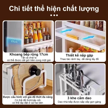Tủ Đựng Gia Vị 360 Chống Bụi Côn Trùng, Thép Carbon Cao Cấp, Đa Năng Cho Bếp 7 Tủ Đựng Gia Vị 360 Chống Bụi Côn Trùng, Thép Carbon Cao Cấp, Đa Năng Cho Bếp 7