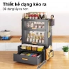 Tủ Đựng Gia Vị 360 Chống Bụi Côn Trùng, Thép Carbon Cao Cấp, Đa Năng Cho Bếp 8