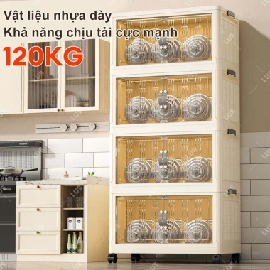 Tủ Đựng Nhựa Đa Năng LUS - Nhiều Tầng, Bánh Xe, Lưu Trữ Phòng Ngủ - Giá 319.000đ 5