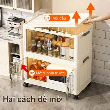 Tủ Đựng Nhựa Đa Năng LUS - Nhiều Tầng, Bánh Xe, Lưu Trữ Phòng Ngủ - Giá 319.000đ 7