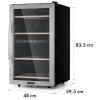 Tủ Đựng Rượu Vang Klarstein Vinamour 45D 118L Cảm Ứng Nhập Đức BH 12 Tháng Giảm 5