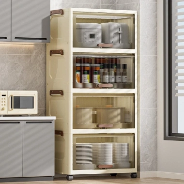 Tủ gấp gọn đa năng 48-58cm nhựa vững chắc: Kệ để đồ bếp, tủ quần áo, giảm giá 289.999₫