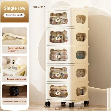Tủ Gấu KIMO đa năng 3-5 tầng di động, bánh xe dễ thương, lưu trữ nhà chỉ 100.000₫ 8