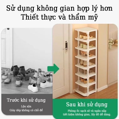 Tủ Giày Gấp Nhiều Lớp Không Chân Diện - Thiết Kế Hiện Đại Tiết Kiệm Không Gian Cho Cả Gia Đình