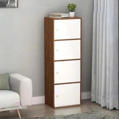 Tủ gỗ đa năng A66 – Tủ tổ ong nhiều tầng, ngăn kệ sách MDF hiện đại, giảm còn 192.000₫