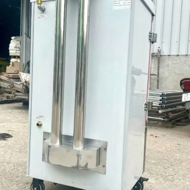 Tủ hấp cơm công nghiệp 6-12 khay nấu 10-60kg/mẻ giò chả, xúc xích, bánh bao giá 4tr tại xưởng