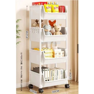 Tủ kệ Mickey 3-5 tầng có bánh xe, lưu trữ bỉm sữa, sách, xe đẩy – 85.200₫ 8