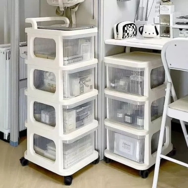 Tủ Kệ Mỹ Phẩm Nhiều Tầng Bánh Xe Di Động Tiện Lợi - Giá 191.000₫ Cho Phòng Ngủ
