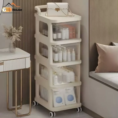 Tủ Kệ Mỹ Phẩm Nhiều Tầng Bánh Xe Di Động Tiện Lợi - Giá 191.000₫ Cho Phòng Ngủ 2