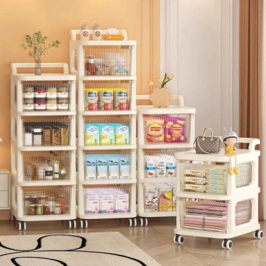Tủ Kệ Mỹ Phẩm Nhiều Tầng Bánh Xe Di Động Tiện Lợi - Giá 191.000₫ Cho Phòng Ngủ 9