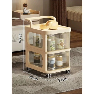 Tủ Kệ Mỹ Phẩm Nhiều Tầng Bánh Xe Di Động Tiện Lợi - Giá 191.000₫ Cho Phòng Ngủ 10