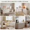 Tủ kết hợp bàn trang điểm xoay 3 kích thước, biến đổi bàn làm việc, ngăn chứa đồ - 1,489,000₫ 9