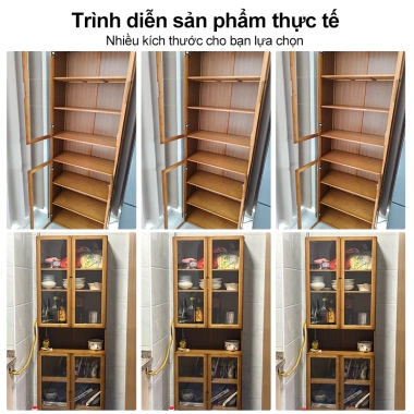 Tủ Kính Tiết Kiệm Không Gian - Kết Hợp Bếp & Phòng Ăn, Trang Trí Căn Hộ 2