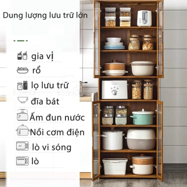 Tủ Kính Tiết Kiệm Không Gian - Kết Hợp Bếp & Phòng Ăn, Trang Trí Căn Hộ 3