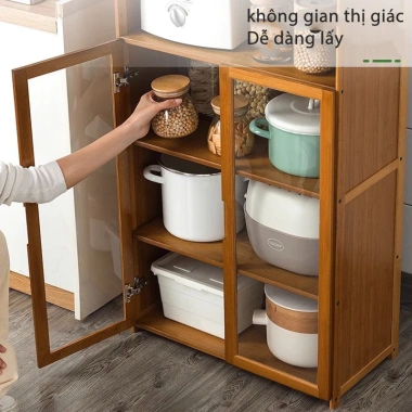 Tủ Kính Tiết Kiệm Không Gian - Kết Hợp Bếp & Phòng Ăn, Trang Trí Căn Hộ 7