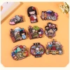 Tủ lạnh gỗ epoxy 3D anime, quà lưu niệm Nhật Bản, giá 163.900₫ 3
