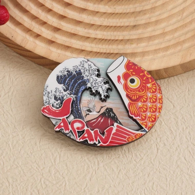 Tủ lạnh gỗ epoxy 3D anime, quà lưu niệm Nhật Bản, giá 163.900₫ 7