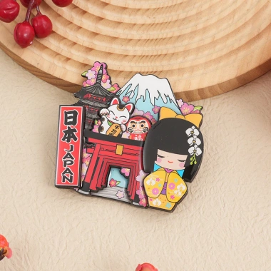 Tủ lạnh gỗ epoxy 3D anime, quà lưu niệm Nhật Bản, giá 163.900₫ 28