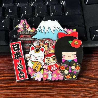 Tủ lạnh gỗ epoxy 3D anime, quà lưu niệm Nhật Bản, giá 163.900₫ 29