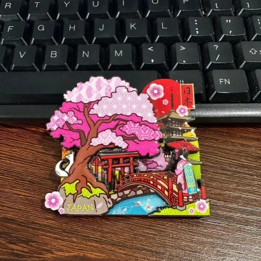 Tủ lạnh gỗ epoxy 3D anime, quà lưu niệm Nhật Bản, giá 163.900₫ 48