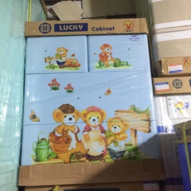 Tủ Lucky 3 tầng nhựa Việt Nhật - Thiết kế hiện đại, bền bỉ, giảm giá 17% chỉ 753.000₫ 2