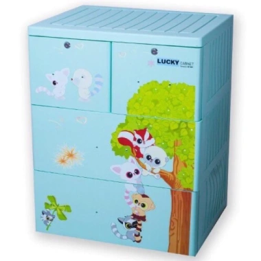 Tủ Lucky 3 tầng nhựa Việt Nhật - Thiết kế hiện đại, bền bỉ, giảm giá 17% chỉ 753.000₫ 3